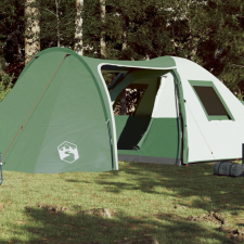  185T Taffeta 6-személyes zöld kempingsátor 466x342x200 cm sátor