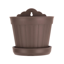  18 CM FALI KASPÓ SÖTÉTBARNA kerti dekoráció