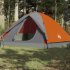  190T Taffeta 3-személyes szürke-narancs sátor 240x217x120 cm