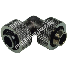  19 / 13mm L tömlő csatlakozó - fekete nikkel asztali számítógép kellék