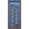  1/3 Szerszámtálca szerszámkocsihoz, üresen: 11 részes 1/4" 6-szögű hosszított dugókulcs készlethez, 4-13 mm (nem tartozék) (BGS 4059-1)