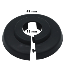 1 Minute műanyag csőrózsa antracit 18 mm élvédő, sín, szegélyelem