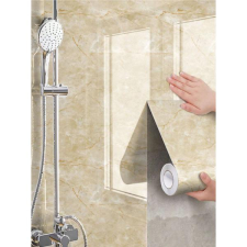  1 Tekercs Vízálló Márványmintás Tapéta, 45x100 cm, Bézs 35703384-B2 tapéta, díszléc és más dekoráció