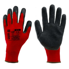  1LACE EUROLITE POLIÉSZTER MUNKAVÉDELMI KESZTYŰ LATEX TENYÉRREL 7-11
