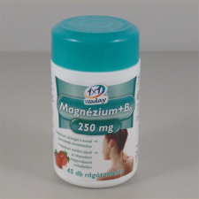 1x1 1x1 vitaday magnézium+b6 250mg rágótabletta epres 45 db gyógyhatású készítmény