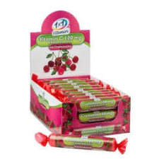 1X1 C-VIT. SZŐLŐCUKOR CSERESZNYÉS RÁGÓTB vitamin és táplálékkiegészítő