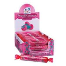  1X1 MAGNÉZIUM+B6 SZŐLŐCUKOR MÁLNÁS 17 DB vitamin és táplálékkiegészítő