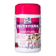  1X1 VITADAY MULTI+CINK+VAS RÁGÓTABLETTA vitamin és táplálékkiegészítő