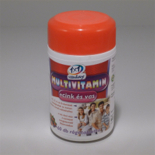  1x1 vitaday multivitamin+cink+vas rágótabletta 60 db vitamin és táplálékkiegészítő