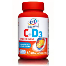  1x1 vitamin c-vitamin 500mg+d3+csipkebogyó rágótabletta narancs 60 db gyógyhatású készítmény