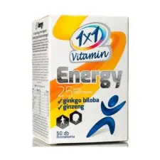 1x1 Vitamin Energy+ginkgo biloba+ginzeng filmtabletta 50db vitamin és táplálékkiegészítő