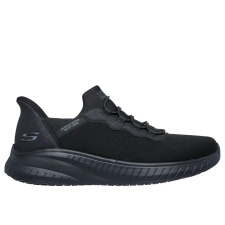  200254EC_BLK40 Skechers Squad Chaos SR-Stivig fűző nélküli munkacipő munkavédelmi cipő