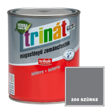 200 SZÜRKE - TRINÁT MAGASFÉNYŰ ZOMÁNCFESTÉK - 0,5 L zománcfesték