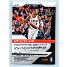  2018-19 Panini Prizm  # 81 Damian Lillard gyűjthető kártya