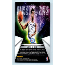  2018-19 Panini Prizm Fireworks  # 4 Joel Embiid gyűjthető kártya