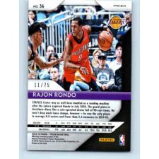  2018-19 Panini Prizm Purple # 35 Rajon Rondo 11/75 gyűjthető kártya