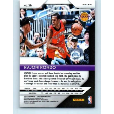  2018-19 Panini Prizm Ruby Wave # 36 Rajon Rondo gyűjthető kártya