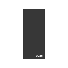2026 havi határidőnapló fekete határidőnapló