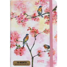  2027 Cherry Blossoms in Spring Weekly Planner (16 Months, Sept 2026 to Dec 2027) (Naptár/Határidőnapló) naptár, kalendárium