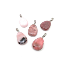  20/25mm Opál pink csepp medál medál