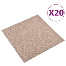20 db bézs szőnyegpadlólap 5 m² 50 x 50 cm építőanyag