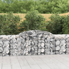  20 db íves horganyzott vas gabion kosár 300x50x80/100 cm kerti tárolás