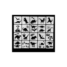  20 db-os dinoszaurusz mintás tortastencil szett sütés és főzés