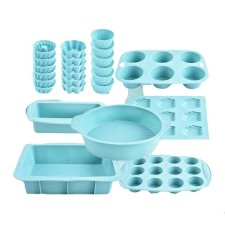  24 darabos Szilikon Sütőforma Készlet (Kék) FR410278-3 edény