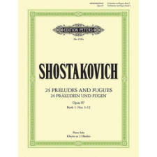 24 PRELUDES & FUGUES OP 87 VOL 1 – DIMITR SHOSTAKOVICH idegen nyelvű könyv