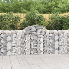 25 db íves horganyzott vas gabion kosár 200x30x100/120 cm kerti tárolás