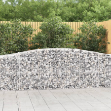  25 db íves horganyzott vas gabion kosár 400x50x80/100 cm kerti tárolás