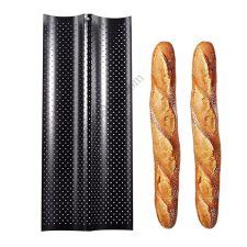  2 adagos fém bagett sütőforma Metaltex sütés és főzés