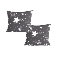 2 darabos mikroszálas díszpárnahuzat szett ÉJSZAKAI ÉG 45x45 cm, szürke lakástextília
