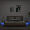  2 db fehér éjjeliszekrény LED-világítással 40 x 39 x 37 cm