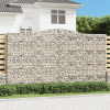  2 db íves horganyzott vas gabion kosár 400x50x220/240 cm