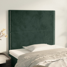  2 db sötétzöld bársony fejtámla 80 x 5 x 78/88 cm ágy és ágykellék