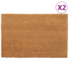  2 db természetes színű rojtos kókuszrost lábtörlő 40 x 60 cm lakástextília