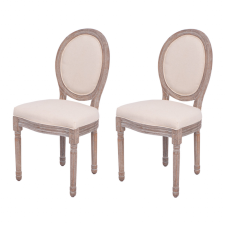  2 db vászonkárpitozású étkezőszék bútor