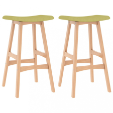  2 db zöld szövet bárszék bútor