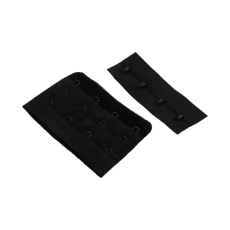 2 fix hosszabbítóból álló készlet Chrysalis melltartóhoz, szélesség 75 mm, Fekete