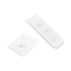  2 fix hosszabbítóból álló készlet melltartóhoz Chrysalis, szélesség 20 mm, Fehér