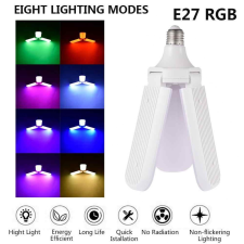 2 in 1 zenélő RGB ledlámpa / Bluetooth-os / E27 foglalatba izzó