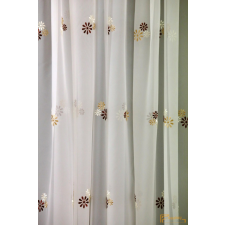  (2 méret 4 szín) Virág mintás hímzett függöny Torino13 290 cm lakástextília