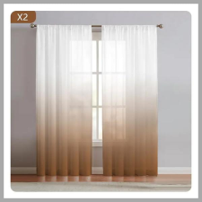 2 Paneles Függöny -Kávé színben 132x160 cm UN04758-d lakástextília