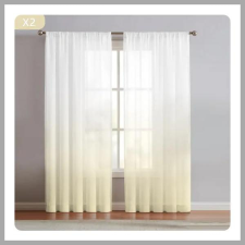  2 Paneles Függöny -Krémszín 132x213 cm UN04758-j lakástextília