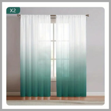  2 Paneles Függöny -Zöld színben 132x241 cm UN04758-c lakástextília