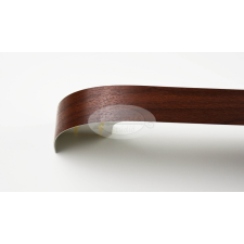  2 soros mennyezeti sín íves előlappal - dió színű karnis, függönyrúd