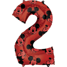  2. szám, fólia lufi, Mickey  Mosue Forever, 66 cm party kellék