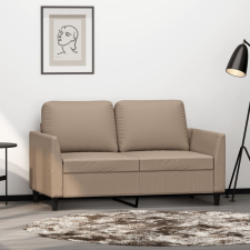 2 személyes cappuccino színű műbőr kanapé 120 cm bútor