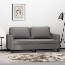  2 személyes szürke műbőr kanapé 140 cm bútor